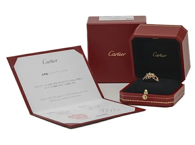 Anillo Cartier Panthère en K18PG Dorado 