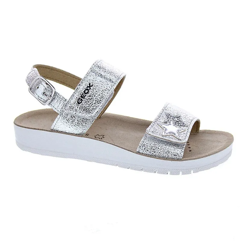 Geox Sandalias Niña Costarei Plata