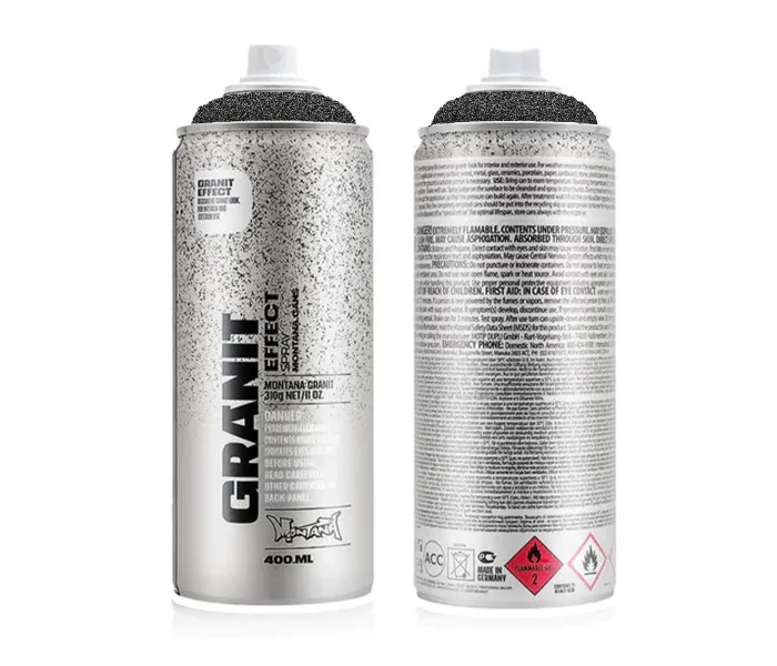 Montana Granito Pintura aerosol Negro 400ml