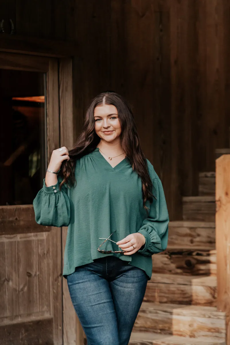More Than Enough Green Top-