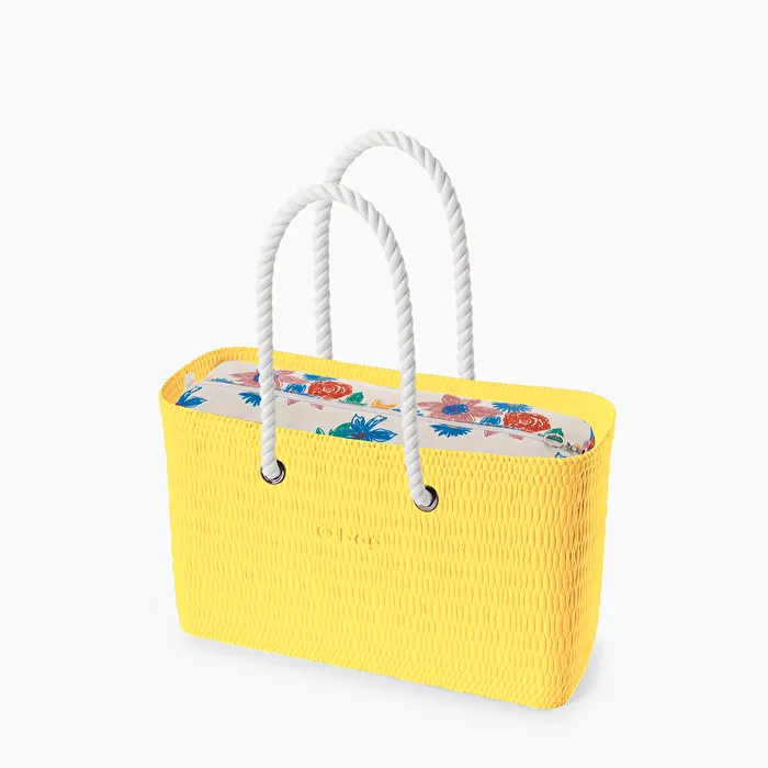 O bag beach fresia con estampado flores