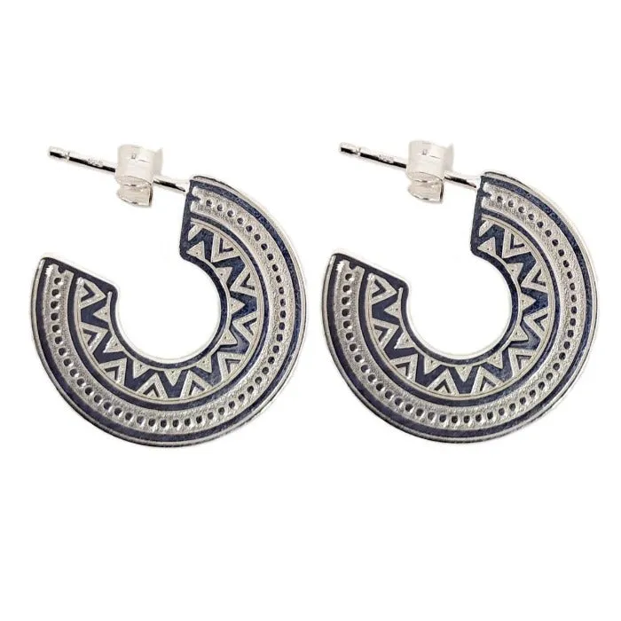 Pendientes plata étnicos pequeos