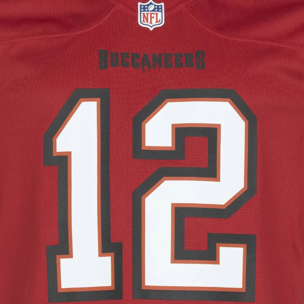 Tampa Bay Buccaneers NFL Nike #12 Tom Brady Hombre Balón de fútbol americano Camiseta