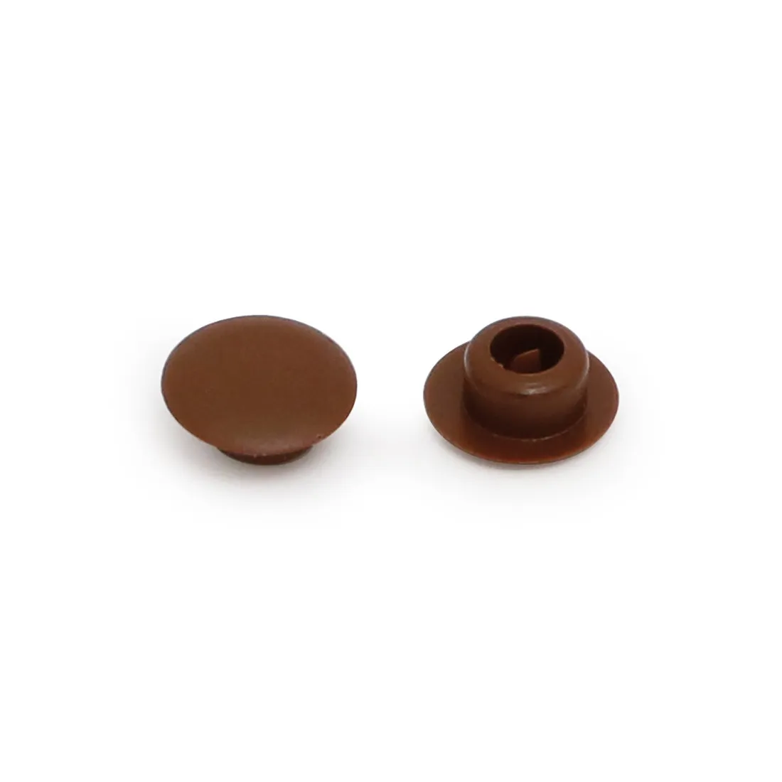 TAPA EMBUTIR PLÁSTICO MARRÓN AG.8MM -GRANEL-