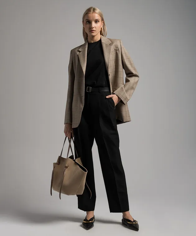 Toteme Black pants with wool