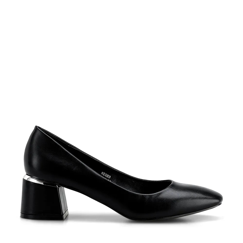 Zapatos Taco Negro Casual Ghe15 Weide